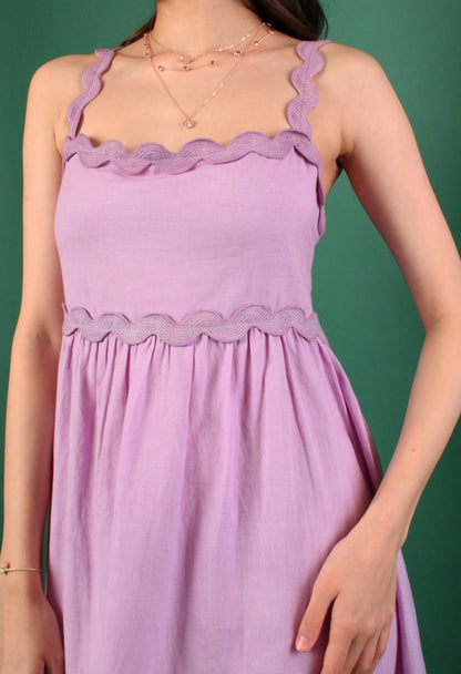 Handwoven Pansy Long Dress