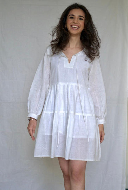 Cotton Summers Drop Hem Dress - Naava