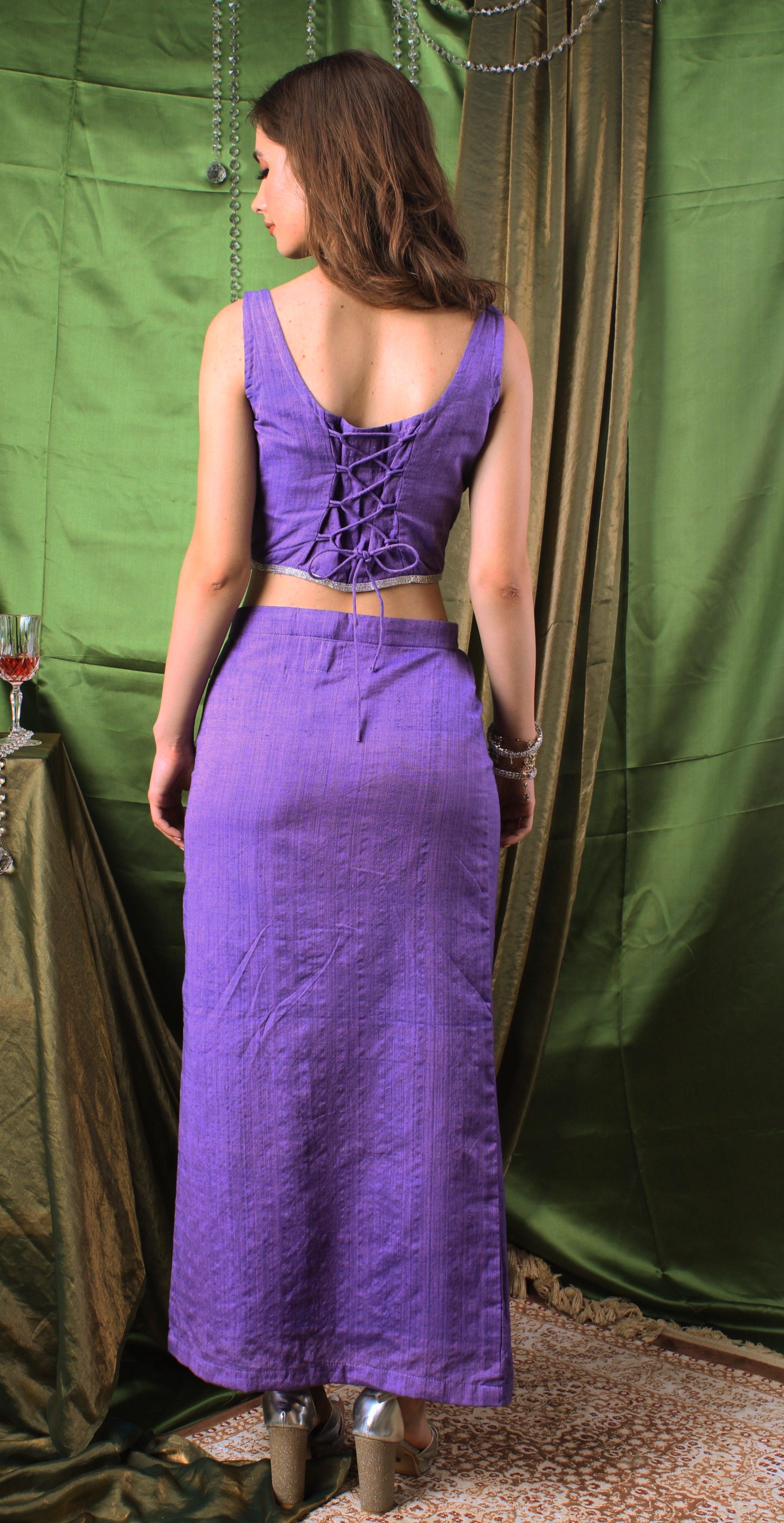 Amethyst Corset Skirt Set