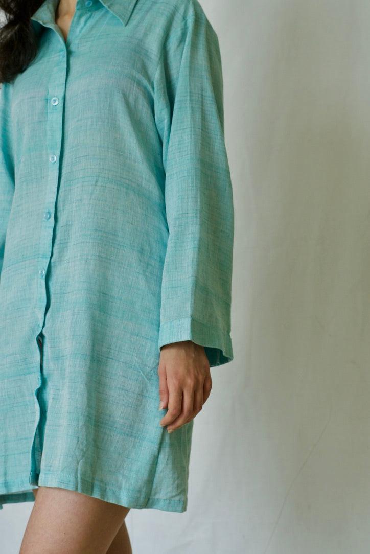 Pure Cotton Shirt Dress - Naava