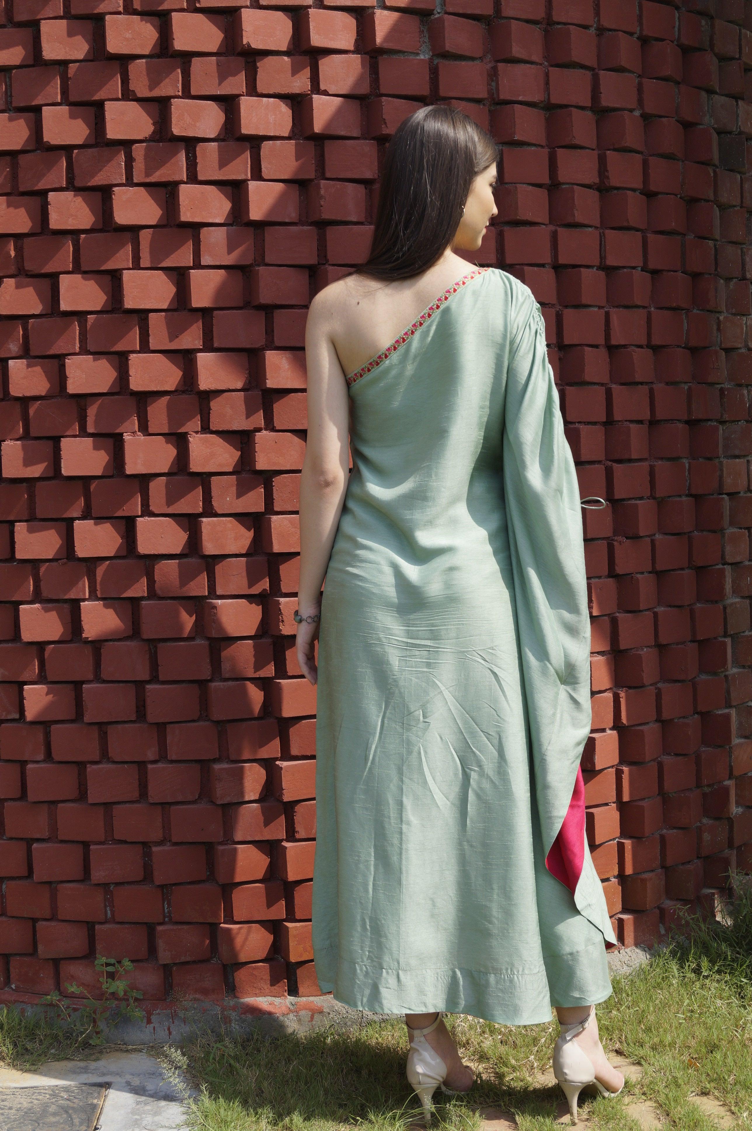 Festive Signature - Raw Silk Dress - Naava