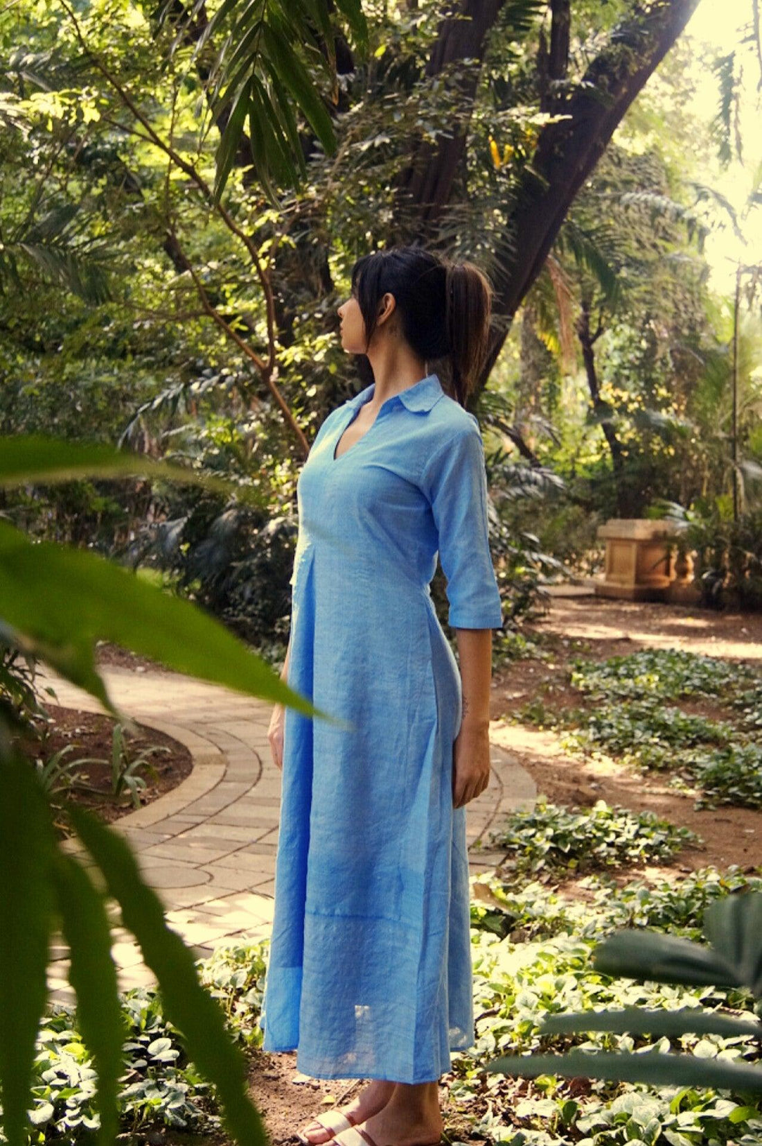 Handwoven Cotton Picnic Dress - Naava