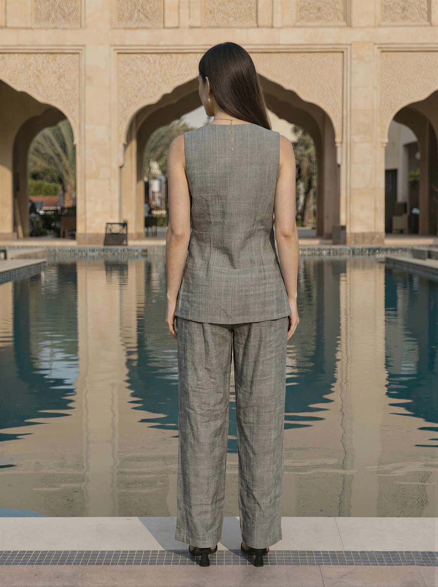 Grey Asymmetrical Co-Ord Set