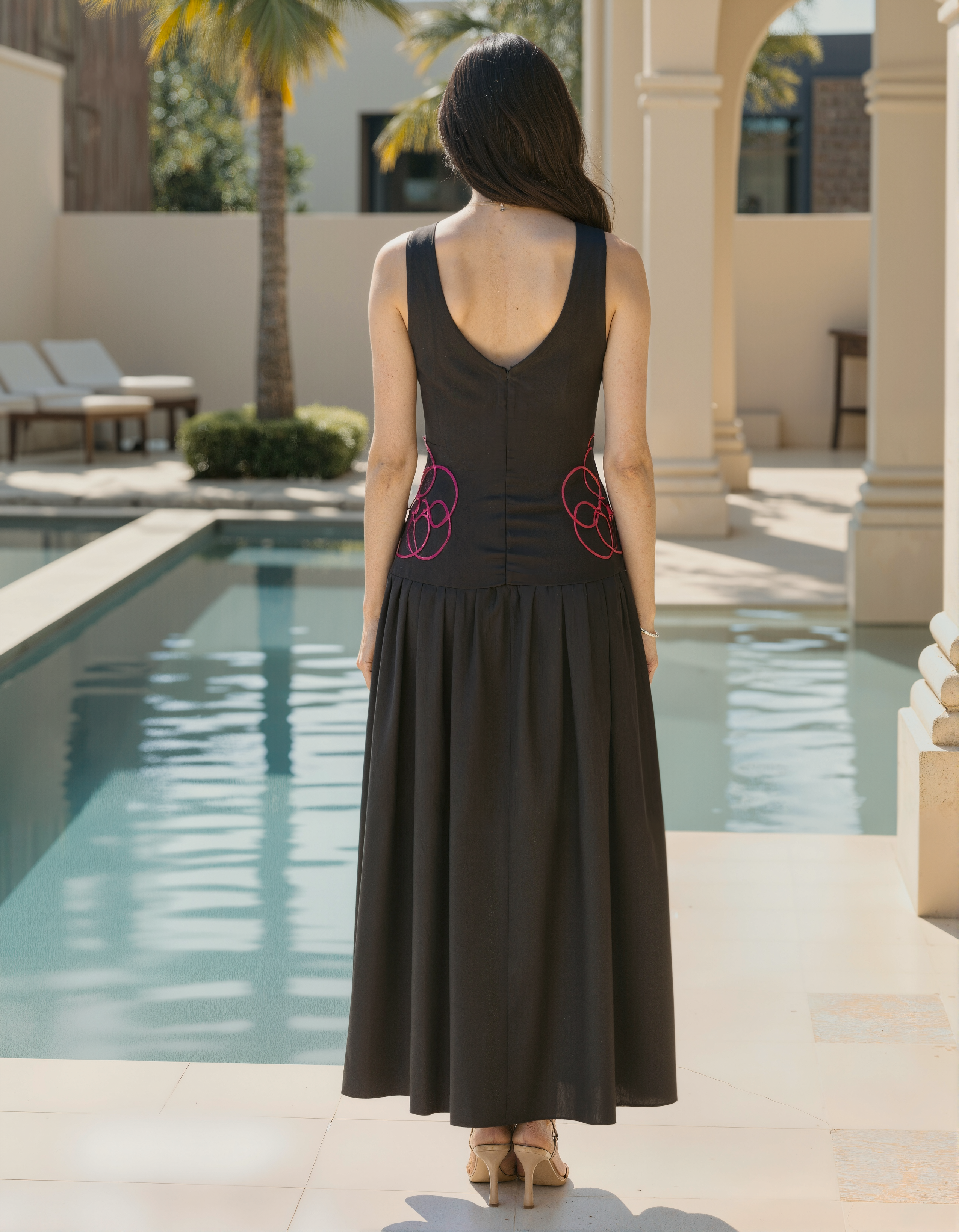 Black Pink Dori Dress