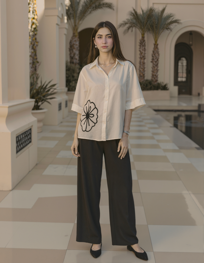 White-Black Dori Shirt