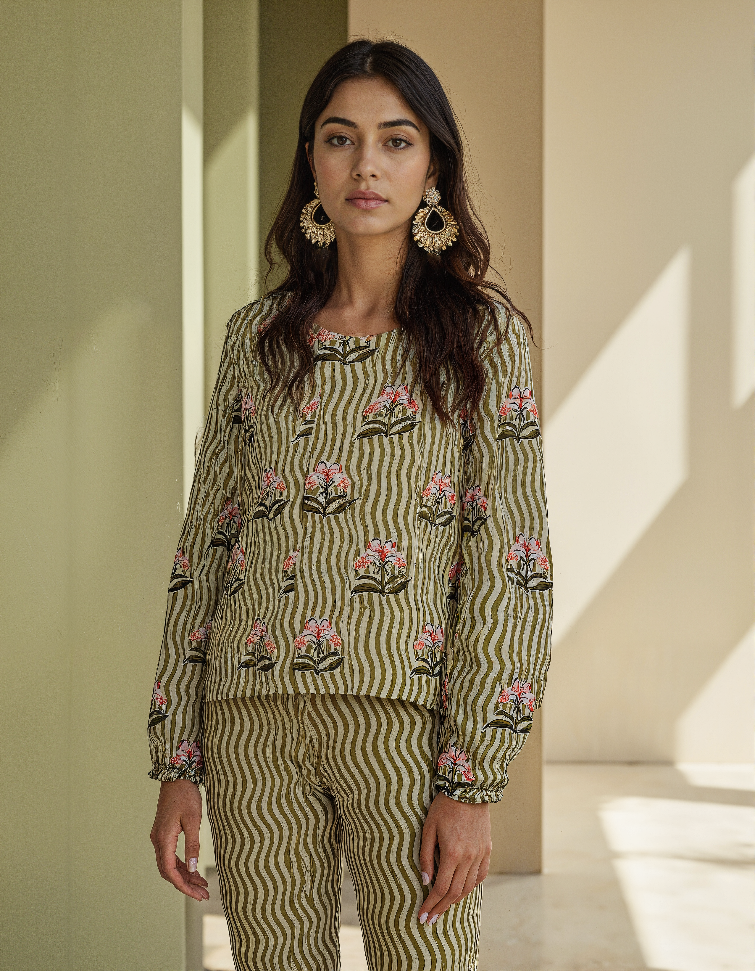 Zoya Printed Botanicals coord set 