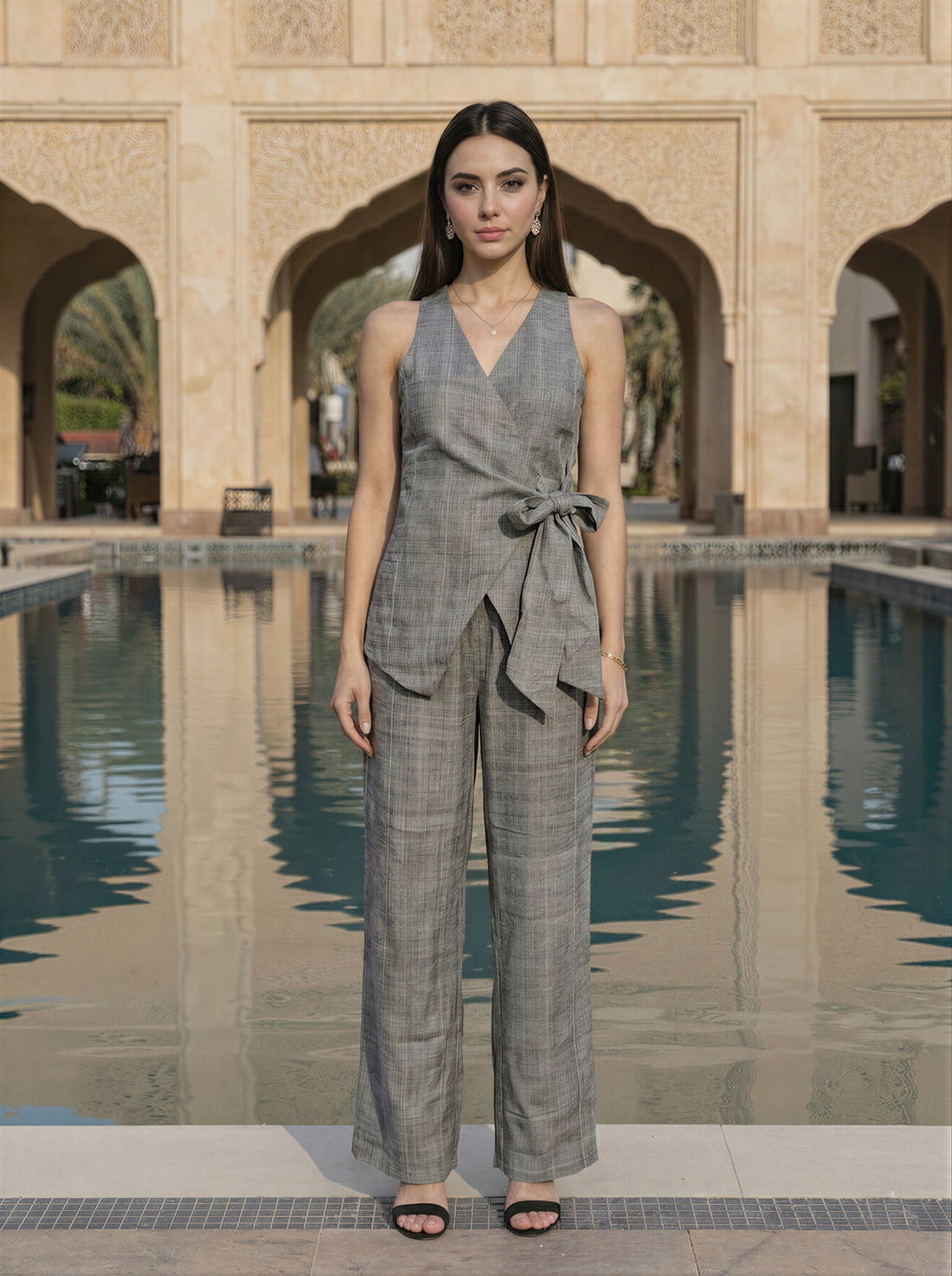 Grey Asymmetrical Co-Ord Set