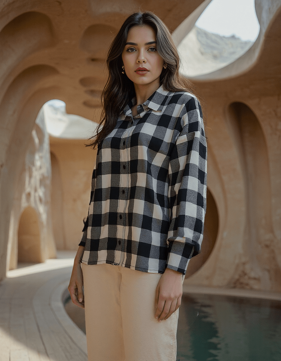 Handwoven Noir Blanco Shirt