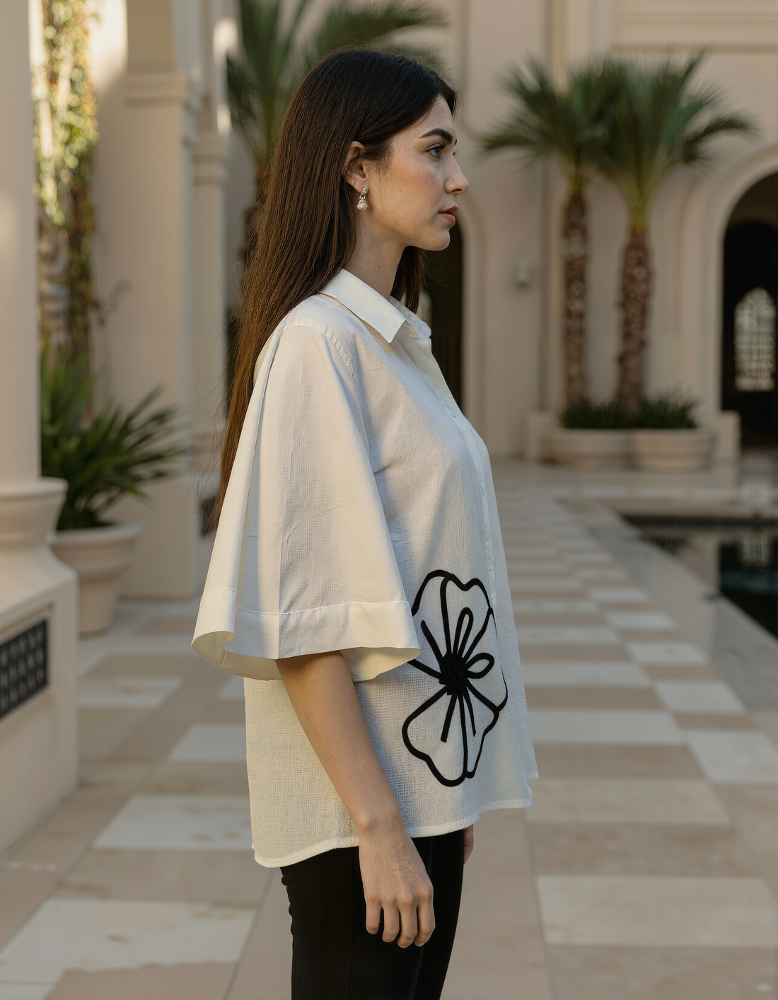 White-Black Dori Shirt