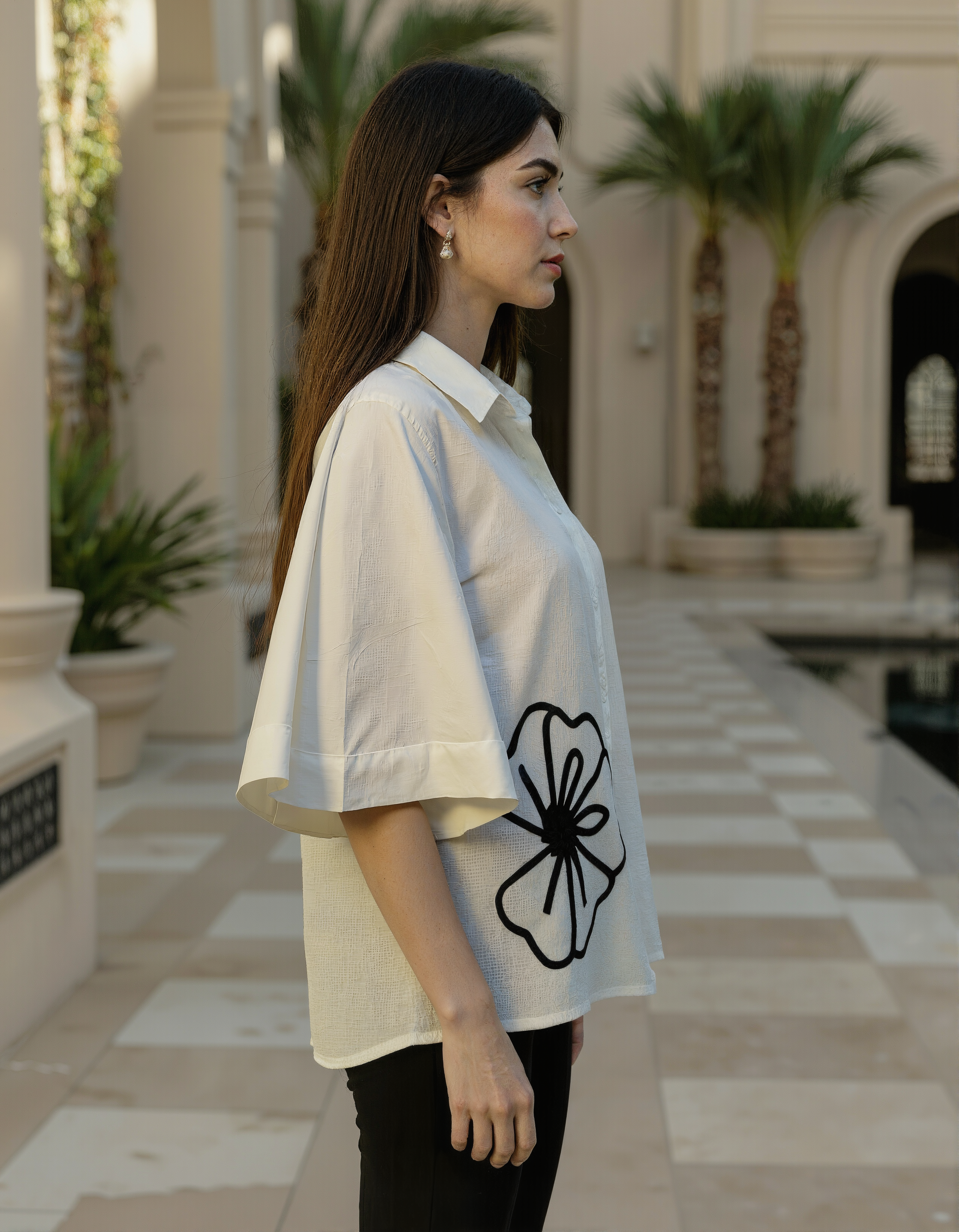 White-Black Dori Shirt