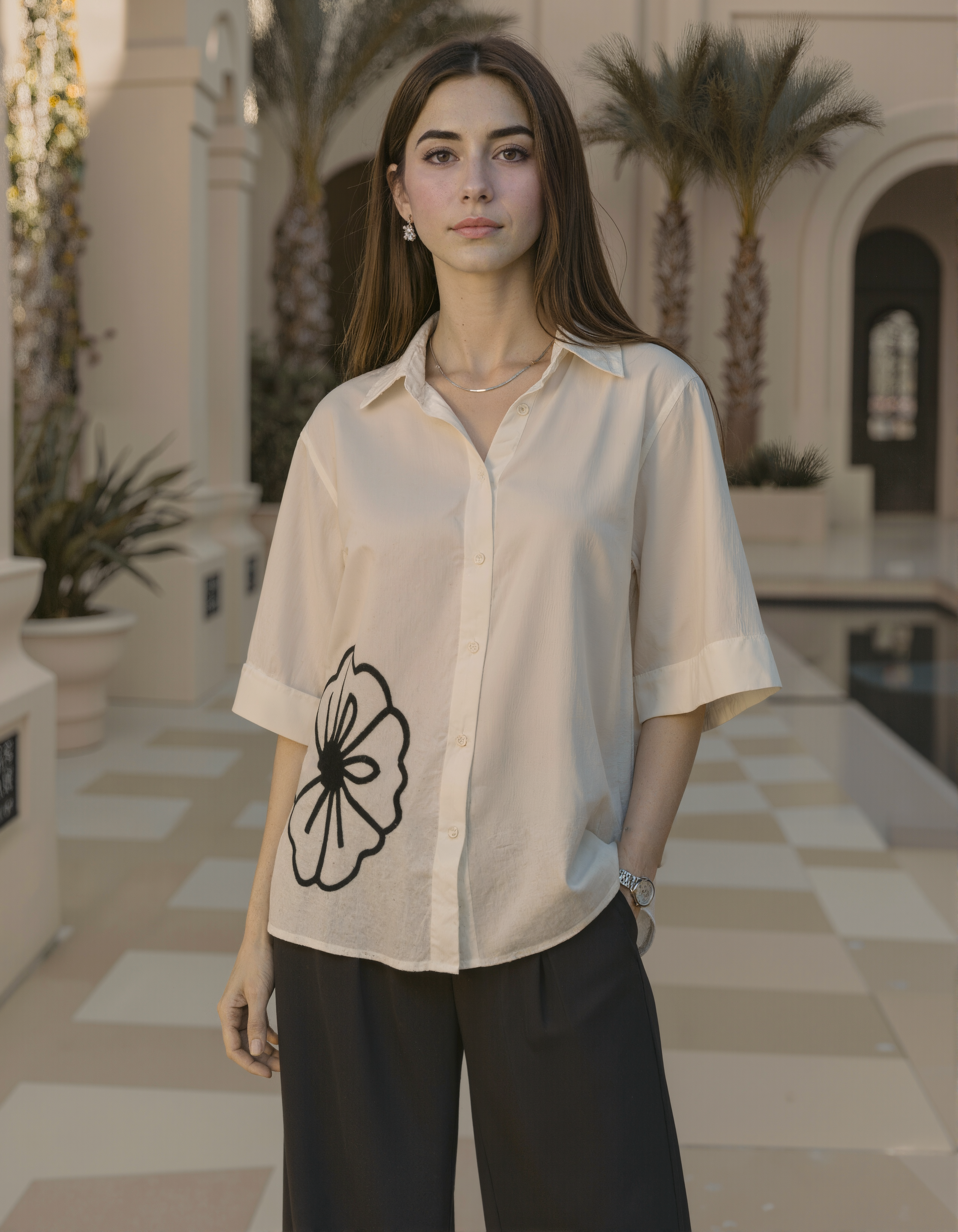 White-Black Dori Shirt