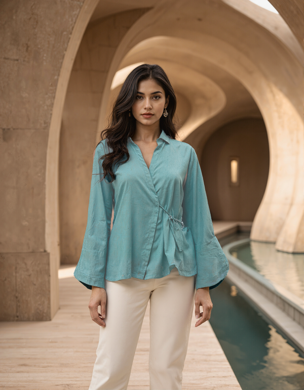 Handwoven Hydrangea Shirt