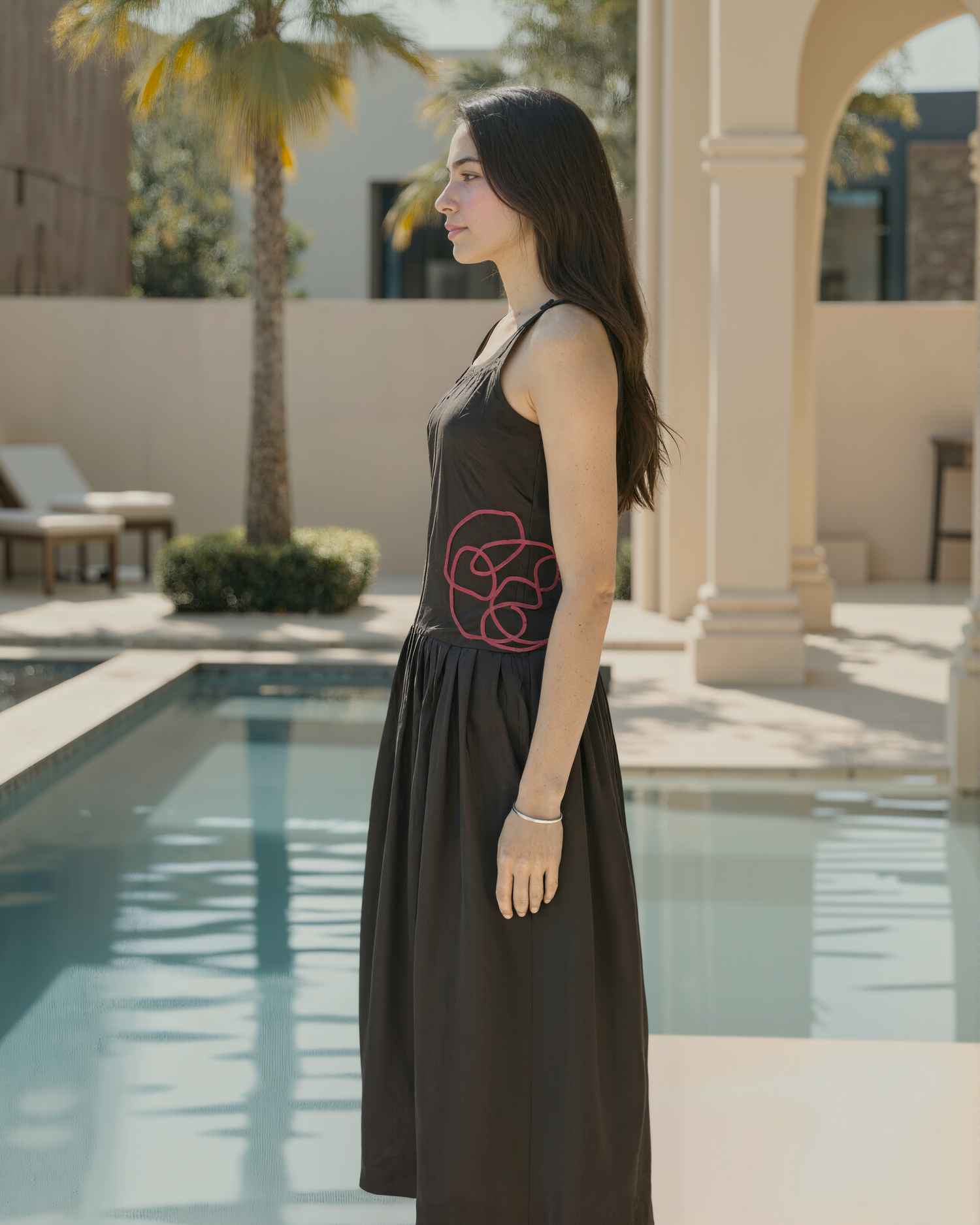 Black Pink Dori Dress