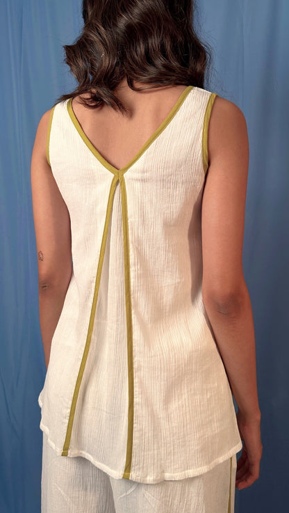 Handwoven crushed Lime &amp; Citrus Coord set